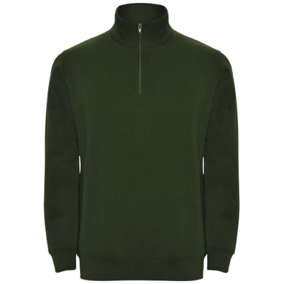 ANETO QUARTER ZIP SWEATER in Dark Green