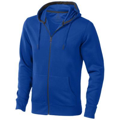 ARORA MENS FULL ZIP HOODED HOODY in Blue