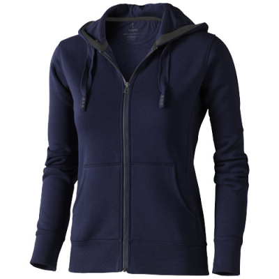 ARORA WOMENS FULL ZIP HOODED HOODY in Navy