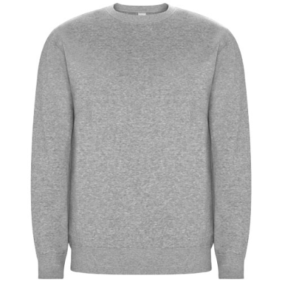 BATIAN UNISEX CREW NECK SWEATER in Marl Grey