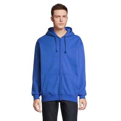 CARTER FULL ZIP HOODED HOODY in Blue