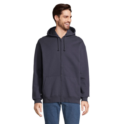 CARTER FULL ZIP HOODED HOODY in Blue