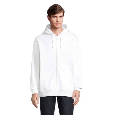 CARTER FULL ZIP HOODED HOODY in White