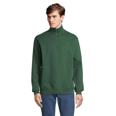 CONRAD SWEAT ZIP COLLAR in Green