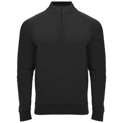 EPIRO LONG SLEEVE UNISEX QUARTER ZIP SWEATSHIRT in Solid Black