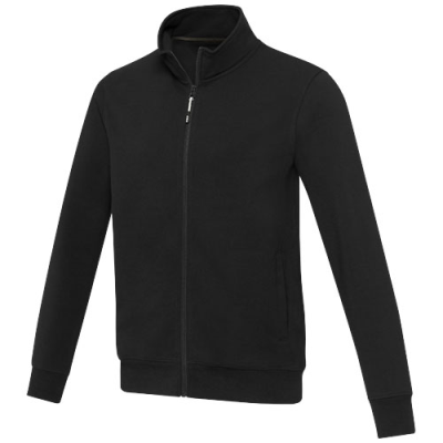 GALENA UNISEX AWARE™ RECYCLED FULL ZIP SWEATER in Solid Black