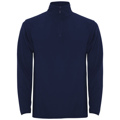 HIMALAYA MENS QUARTER ZIP FLEECE JACKET in Navy Blue