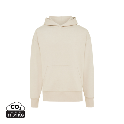 IQONIQ YOHO RECYCLED COTTON RELAXED HOODED HOODY in Natural Raw