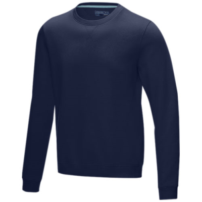 JASPER MEN’S ORGANIC RECYCLED CREW NECK SWEATER in Navy