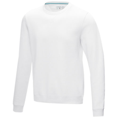 JASPER MEN’S ORGANIC RECYCLED CREW NECK SWEATER in White