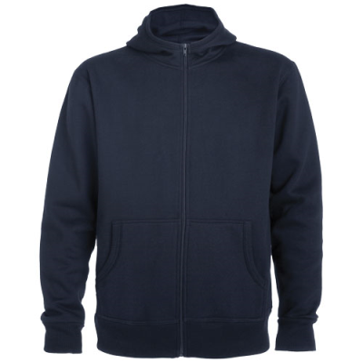 MONTBLANC UNISEX FULL ZIP HOODED HOODY in Navy Blue