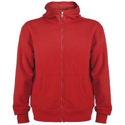 MONTBLANC UNISEX FULL ZIP HOODED HOODY in Red