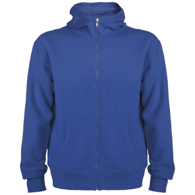 MONTBLANC UNISEX FULL ZIP HOODED HOODY in Royal Blue