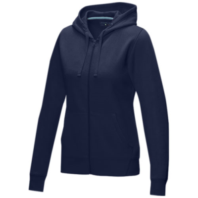 RUBY WOMEN’S ORGANIC RECYCLED FULL ZIP HOODED HOODY in Navy