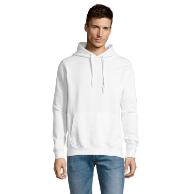 SLAM UNISEX HOODED HOODY SWEATER in White