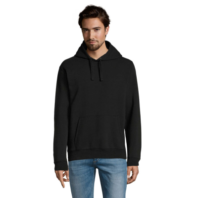 SPENCER HOODED HOODY SWEAT 280 in Black