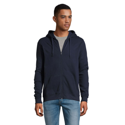 STONE UNI HOODED HOODY 260G in Blue