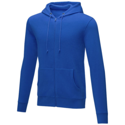 THERON MEN’S FULL ZIP HOODED HOODY in Blue