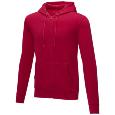 THERON MEN’S FULL ZIP HOODED HOODY in Red