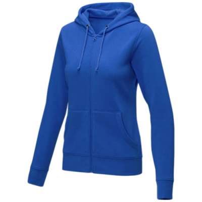 THERON WOMEN’S FULL ZIP HOODED HOODY in Blue