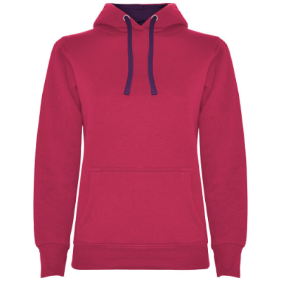 URBAN LADIES HOODED HOODY in Rossette & Purple