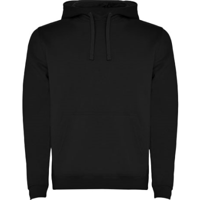 URBAN MENS HOODED HOODY in Solid Black