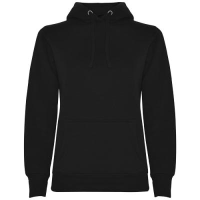 URBAN WOMENS HOODED HOODY in Solid Black