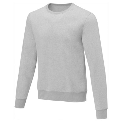 ZENON MEN’S CREW NECK SWEATER in Heather Grey