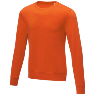 ZENON MEN’S CREW NECK SWEATER in Orange