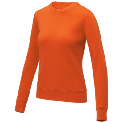 ZENON WOMEN’S CREW NECK SWEATER in Orange