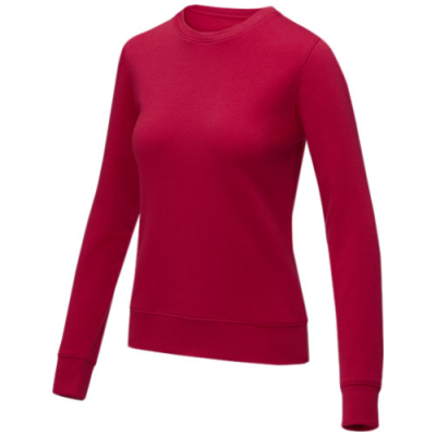 ZENON WOMEN’S CREW NECK SWEATER in Red