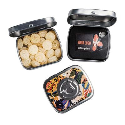 ADVERTISING SWEETS MINI RECTANGULAR TIN PRESS & PRINT