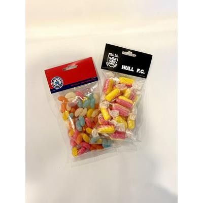 PERSONALISED HEADER CARD SWEETS BAGS