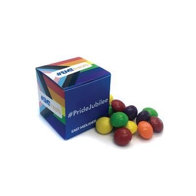 PRIDE PRODUCTS - 40MM CUBE CONTAINING SKITTLES