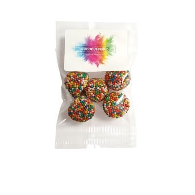 PRIDE PRODUCTS - SMALL CLEAR TRANSPARENT BAG CONTAINING RAINBOW BERRIES