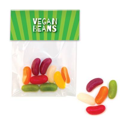 VEGAN JELLY BEANS SWEETS BAG with Header Card