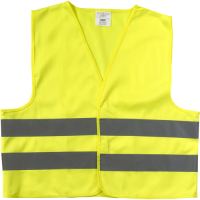 HIGH VISIBILITY SAFETY JACKET FOR CHILDRENS in Yellow