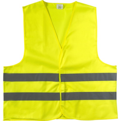 HIGH VISIBILITY SAFETY JACKET in Yellow