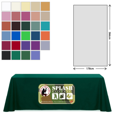 PREMIUM FABRIC TABLE CLOTH - 178X366CM (8FT TABLE - MID DROP)