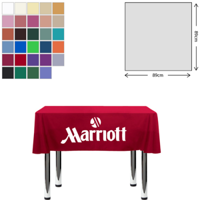 PREMIUM FABRIC TABLE CLOTH - SQUARE - 89X89CM (2FT HIGH TABLE - SHORT DROP)