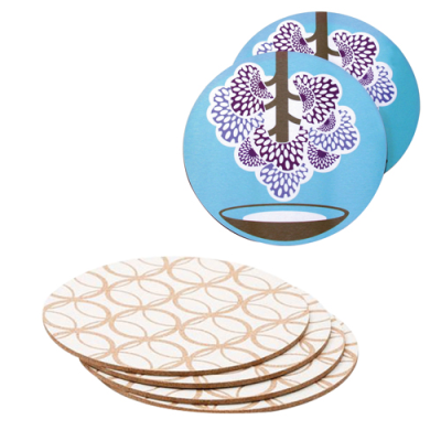 CORK BACK MELAMINE PLACEMAT - ROUND (255MM)