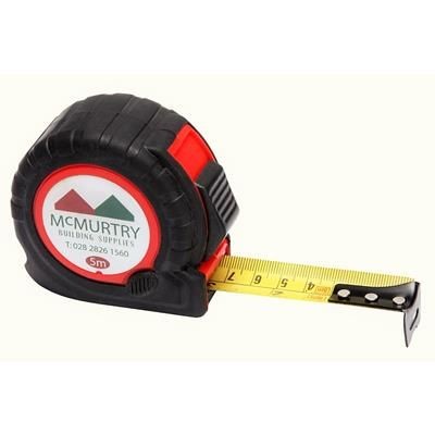 TT5 5M TAPE MEASURE in Black with red trim