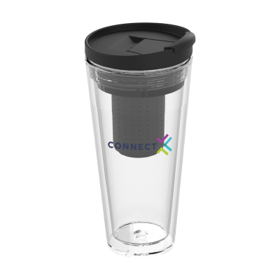 TRANS TEA INFUSER 350 ML DRINK CUP in Black