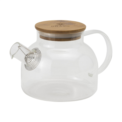 TEATIME GLASS TEA POT in Clear Transparent