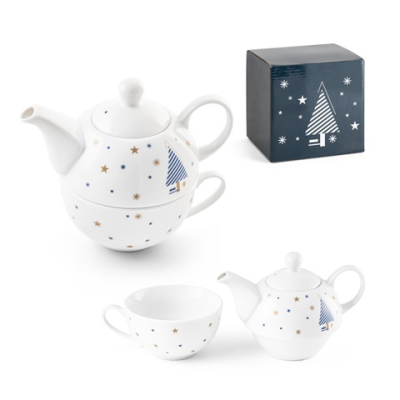 CHAMOMILE CHRISTMAS PORCELAIN TEA SET