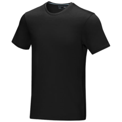 AZURITE SHORT SLEEVE MEN’S ORGANIC TEE SHIRT in Solid Black