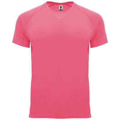 BAHRAIN SHORT SLEEVE CHILDRENS SPORTS TEE SHIRT in Fluor Lady Pink