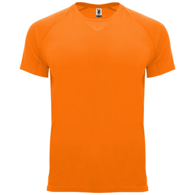 BAHRAIN SHORT SLEEVE CHILDRENS SPORTS TEE SHIRT in Fluor Orange