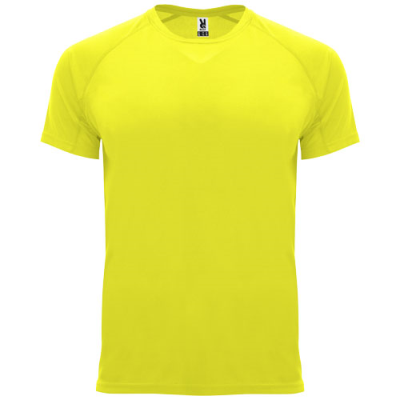 BAHRAIN SHORT SLEEVE CHILDRENS SPORTS TEE SHIRT in Fluor Yellow