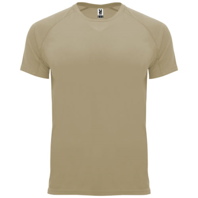 BAHRAIN SHORT SLEEVE MENS SPORTS TEE SHIRT in Dark Sand